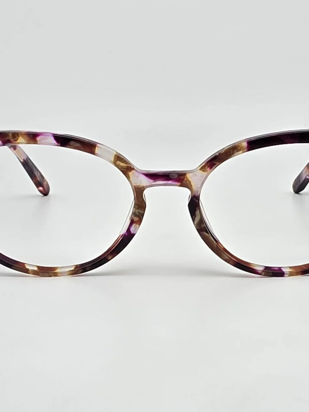 Krewe Optical Emma Stardust Purple Tortoise Cat Eye Eyeglasses Frame 50-18-138
